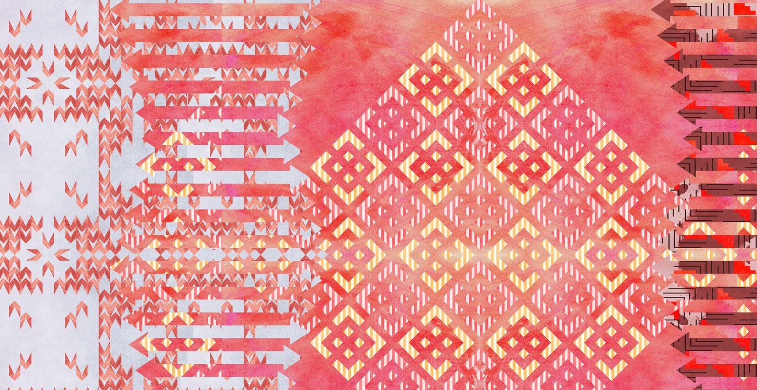 Pattern Migration (detail), Digital Mural