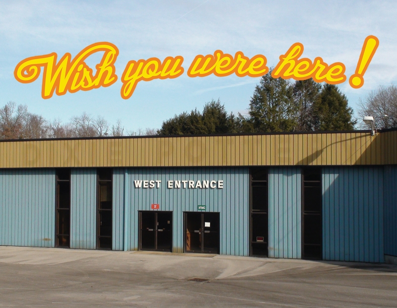 Wish you were here (abandoned business), postcard