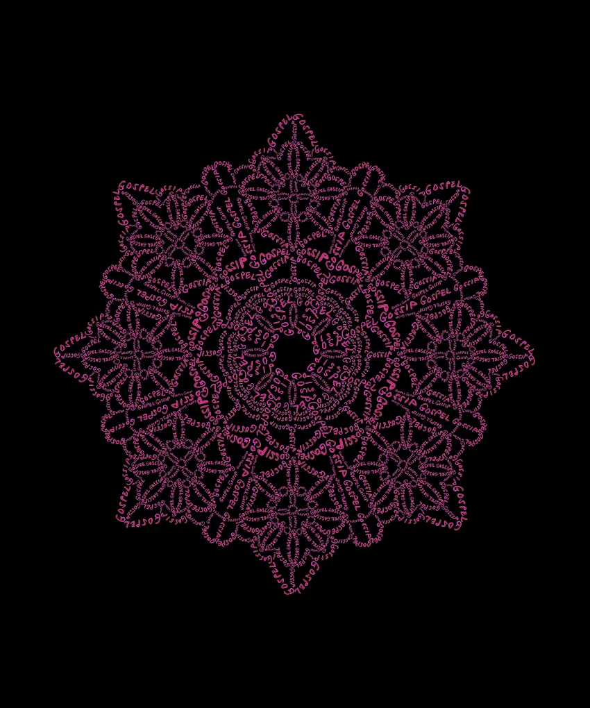 "Gospel, Gossip," Digital C-print, 24" x24"