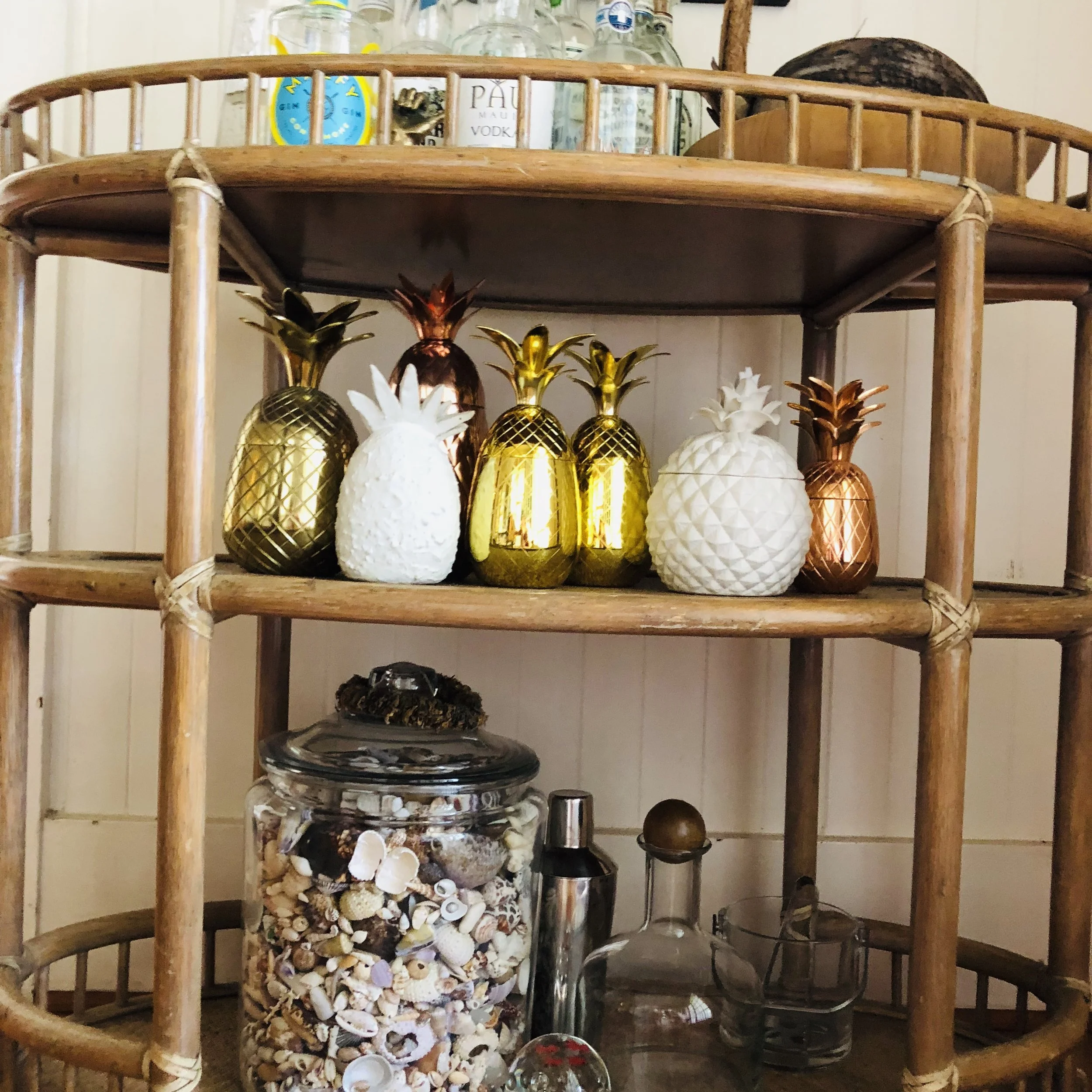 Collections of a similar item, pattern, or color theme can easily bring harmony when displaying art or items you’ve picked up along your journies that you want to incorporate into your home. This leaves the beholder a sense of calm and order, like displayed above. In opposition, too many random things in one area that carry the eye all over the place looking for some resemblance of symmetry can be an eye sore as well as give off an energy of confusion, indecision, and being scattered.
