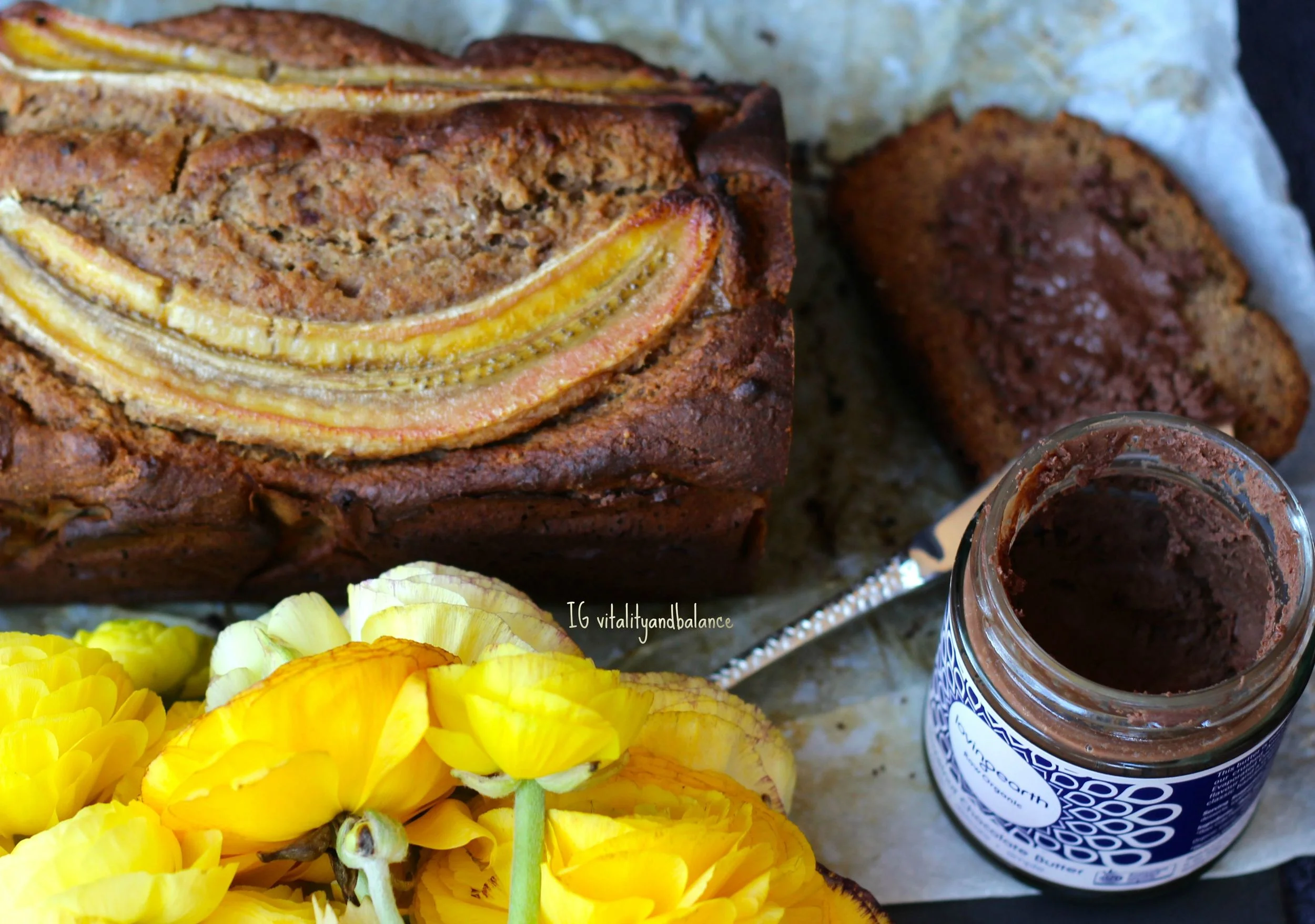 Banana, Date and Yoghurt Cake