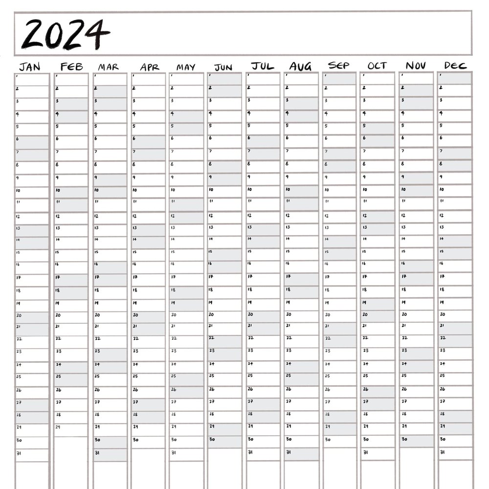 Wall Calendar 2024 Printable Planner