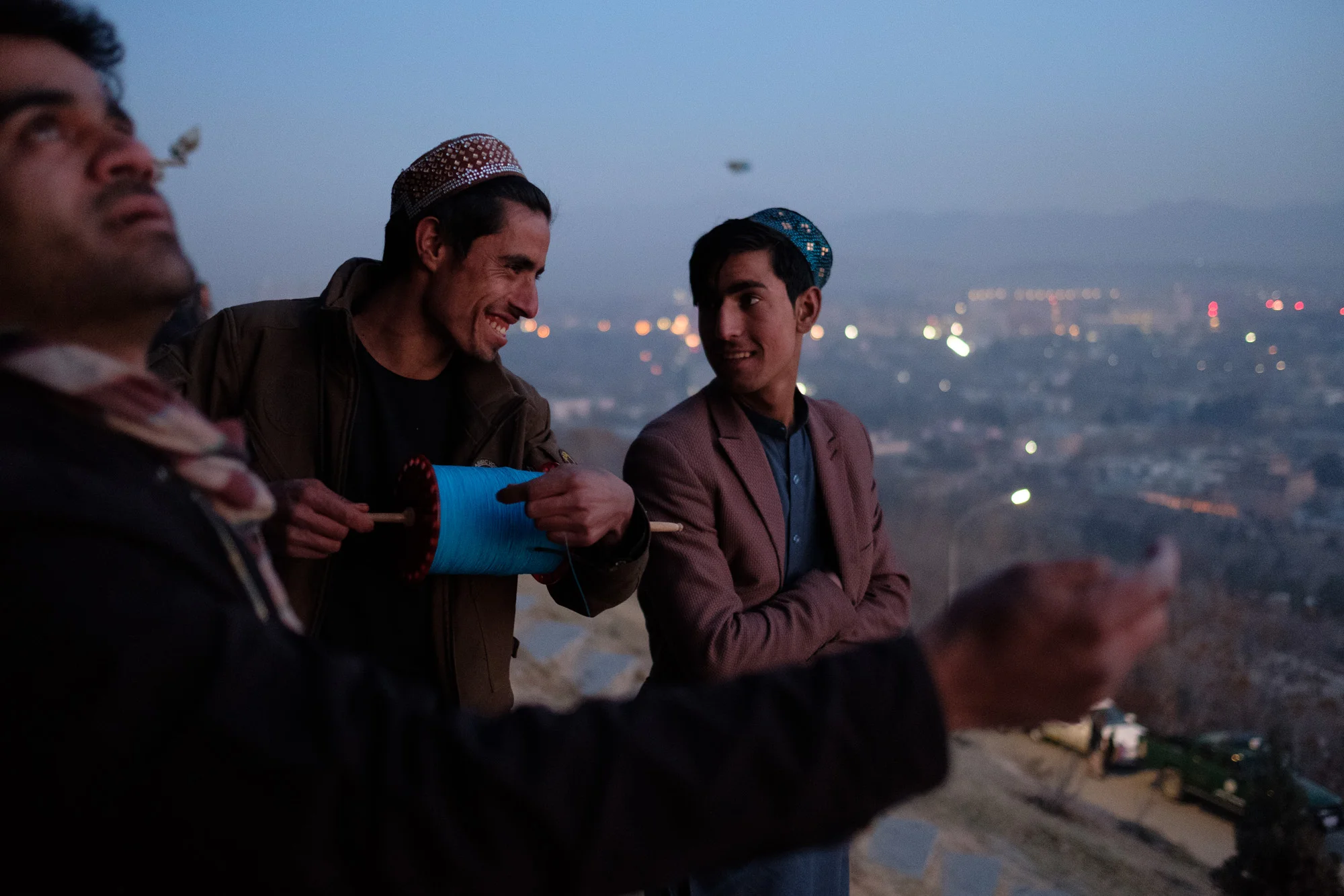 Friday kite-flying session. Kabul, 2018