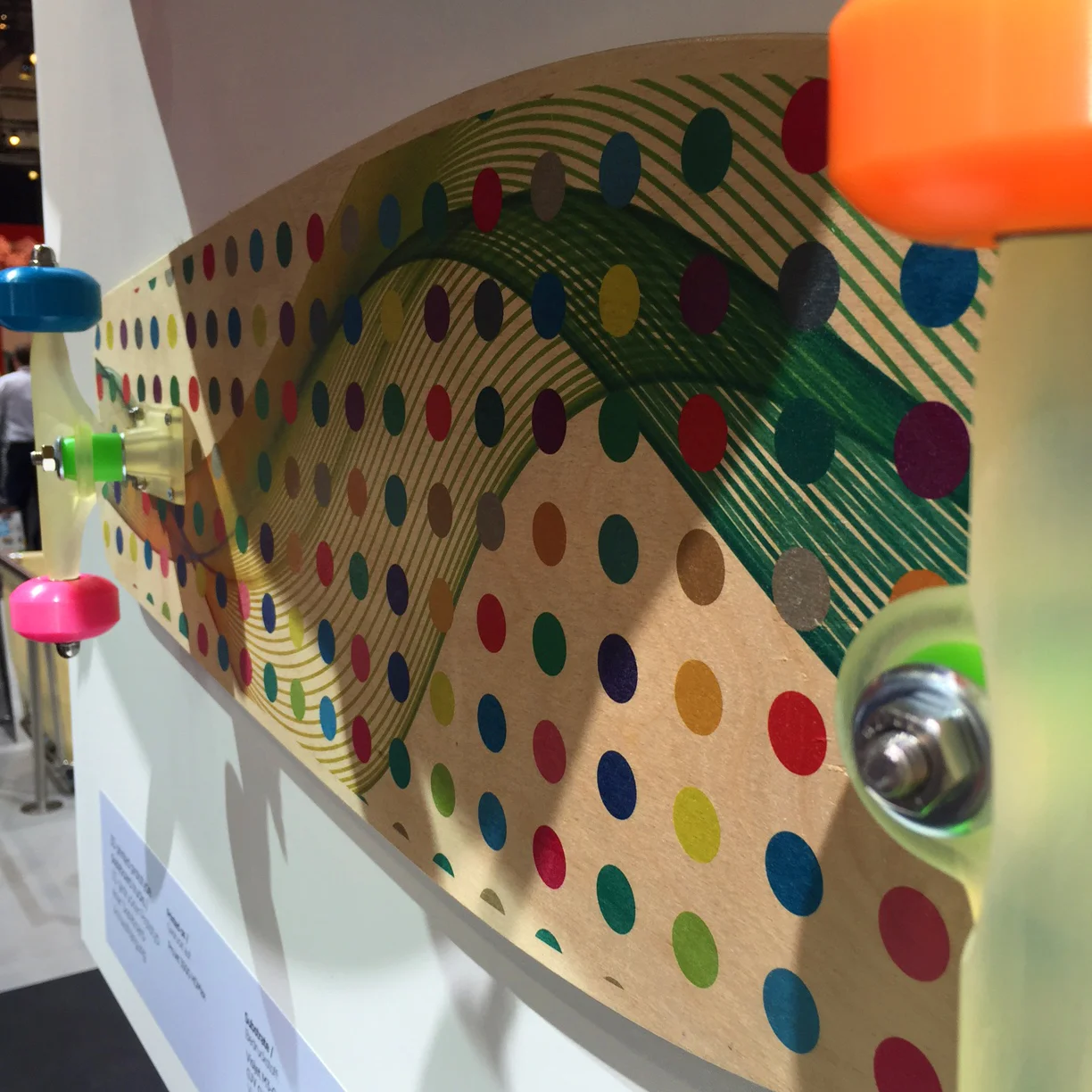 The Damien Hurst board on the stand.