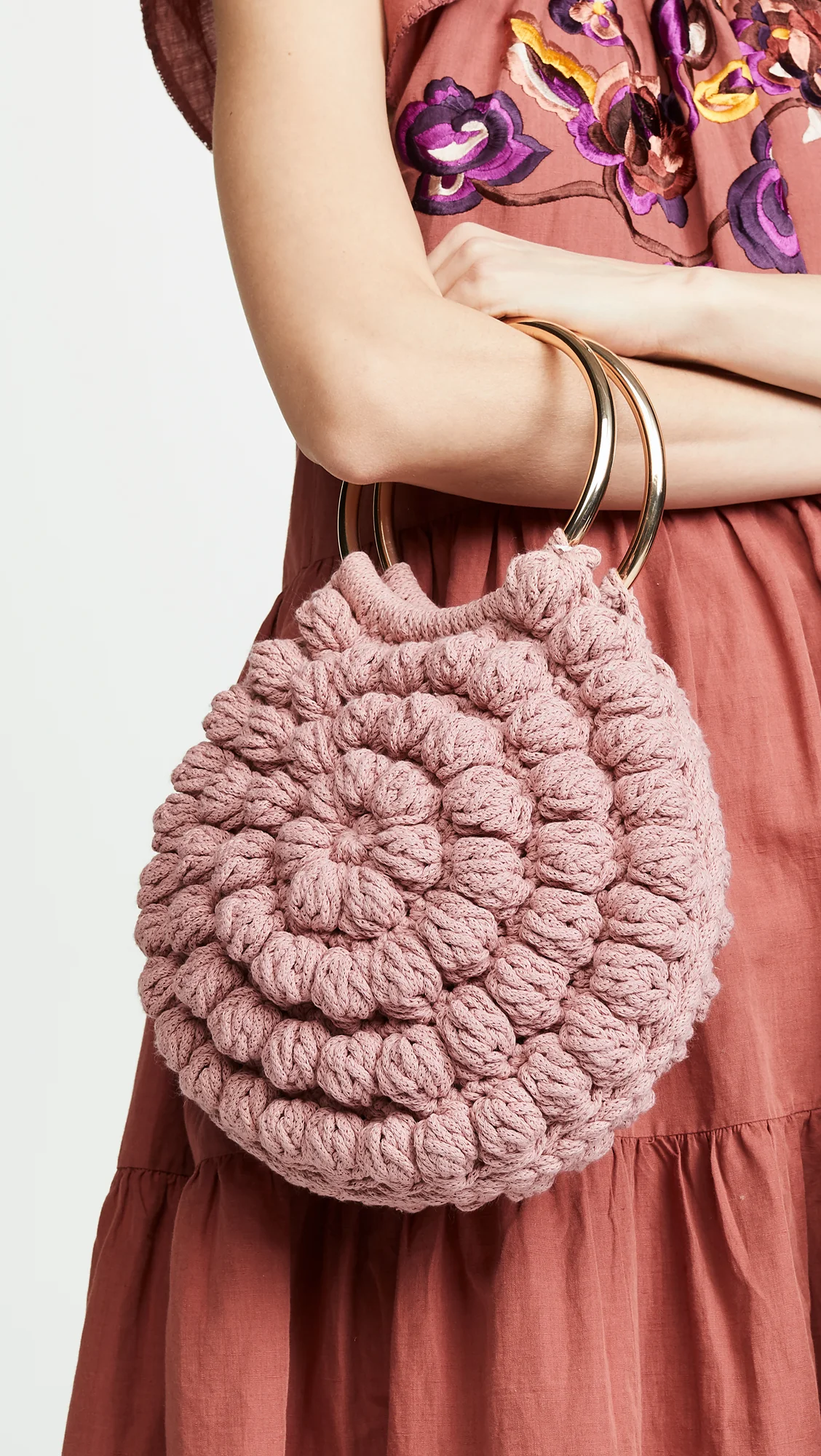 ulla johnson crochet bag