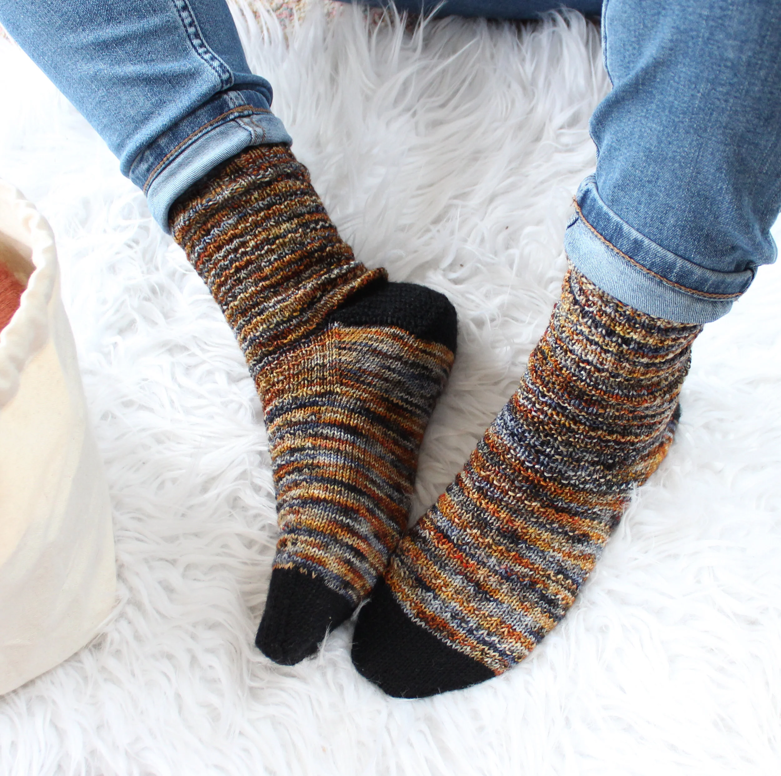knitting pattern | bonfire socks
