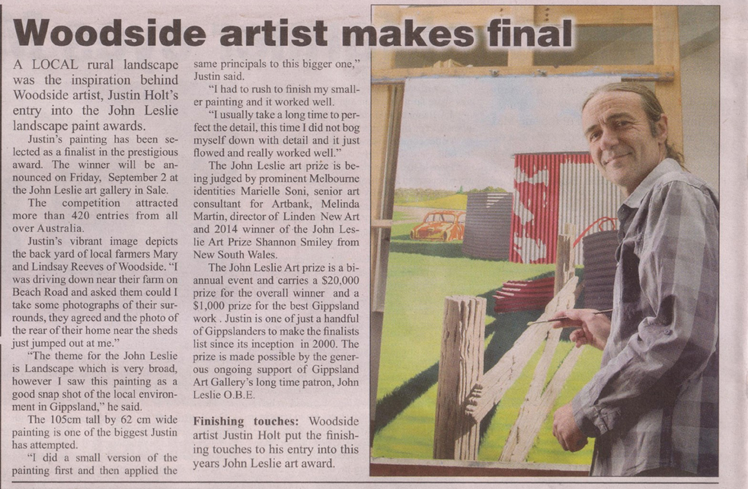 Courtesy of the Yarram Standard. Photo by Deb Lucas. (copyright).