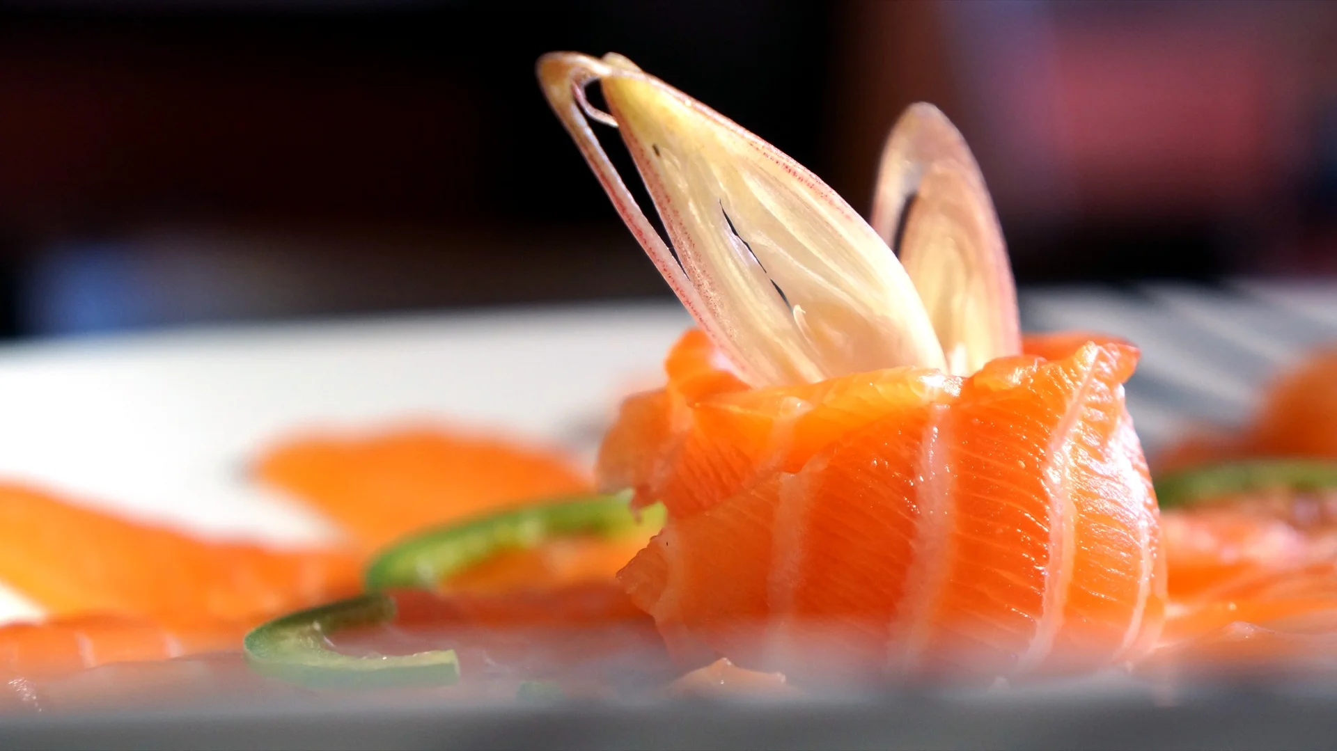 Salmon Carpaccio appetizer