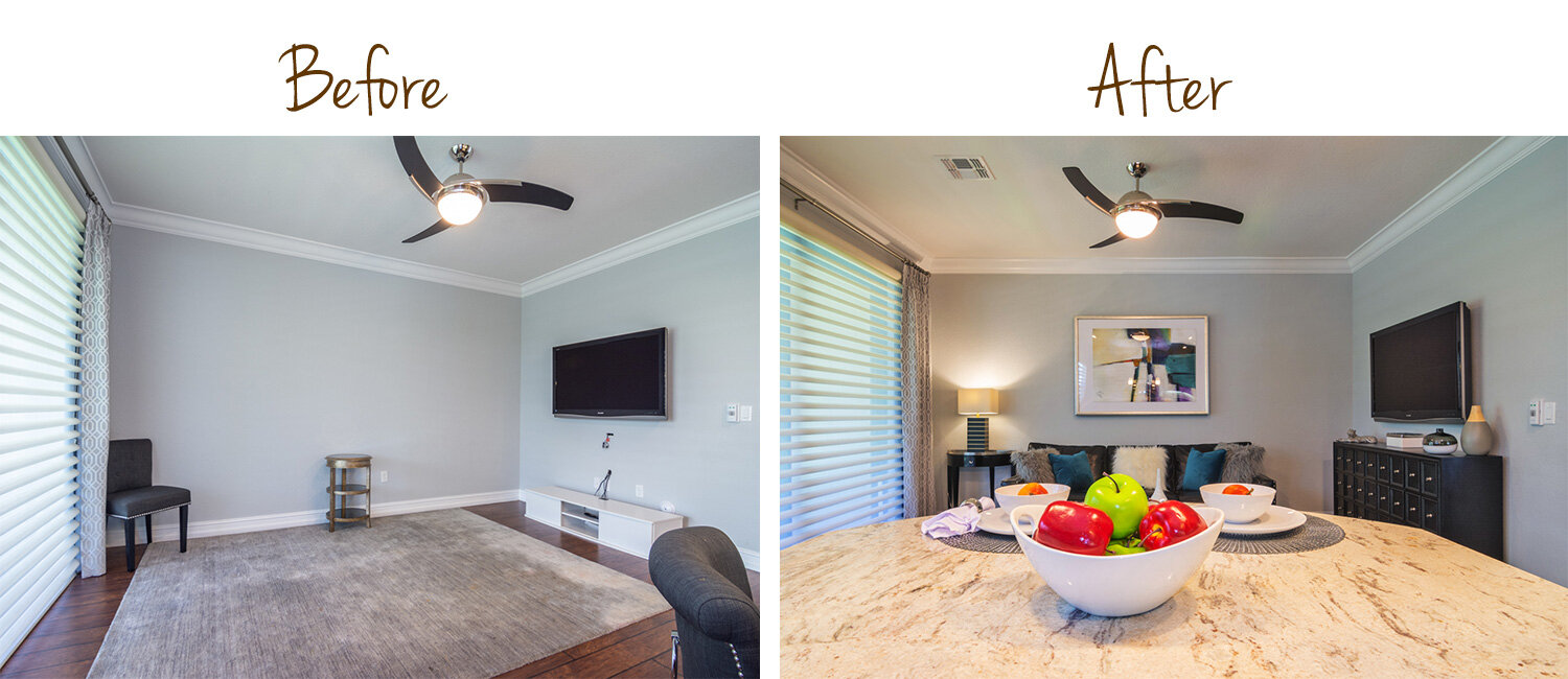 Before, During & After Interior Decorating Photos