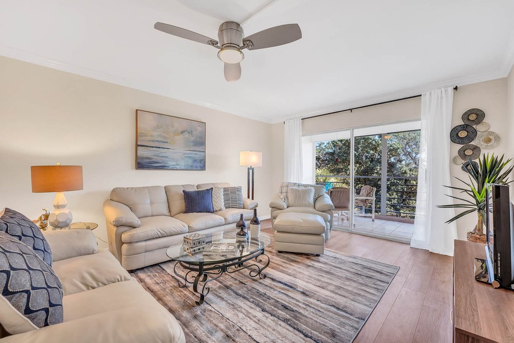 Condo Living Room Recently Staged by Captiva Design