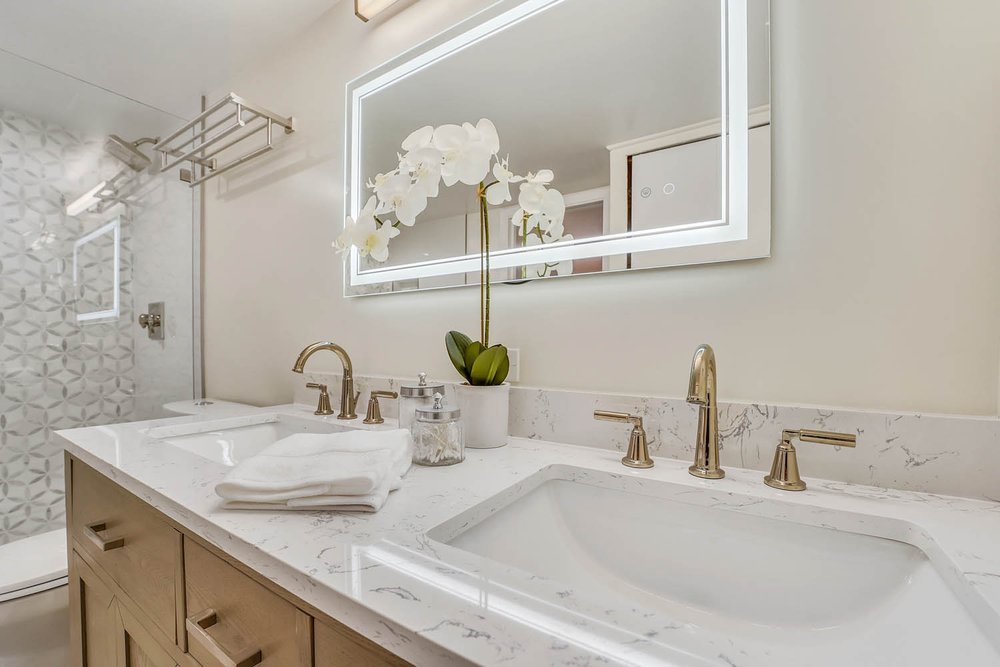 Condo Bathroom Recently Staged by Captiva Design