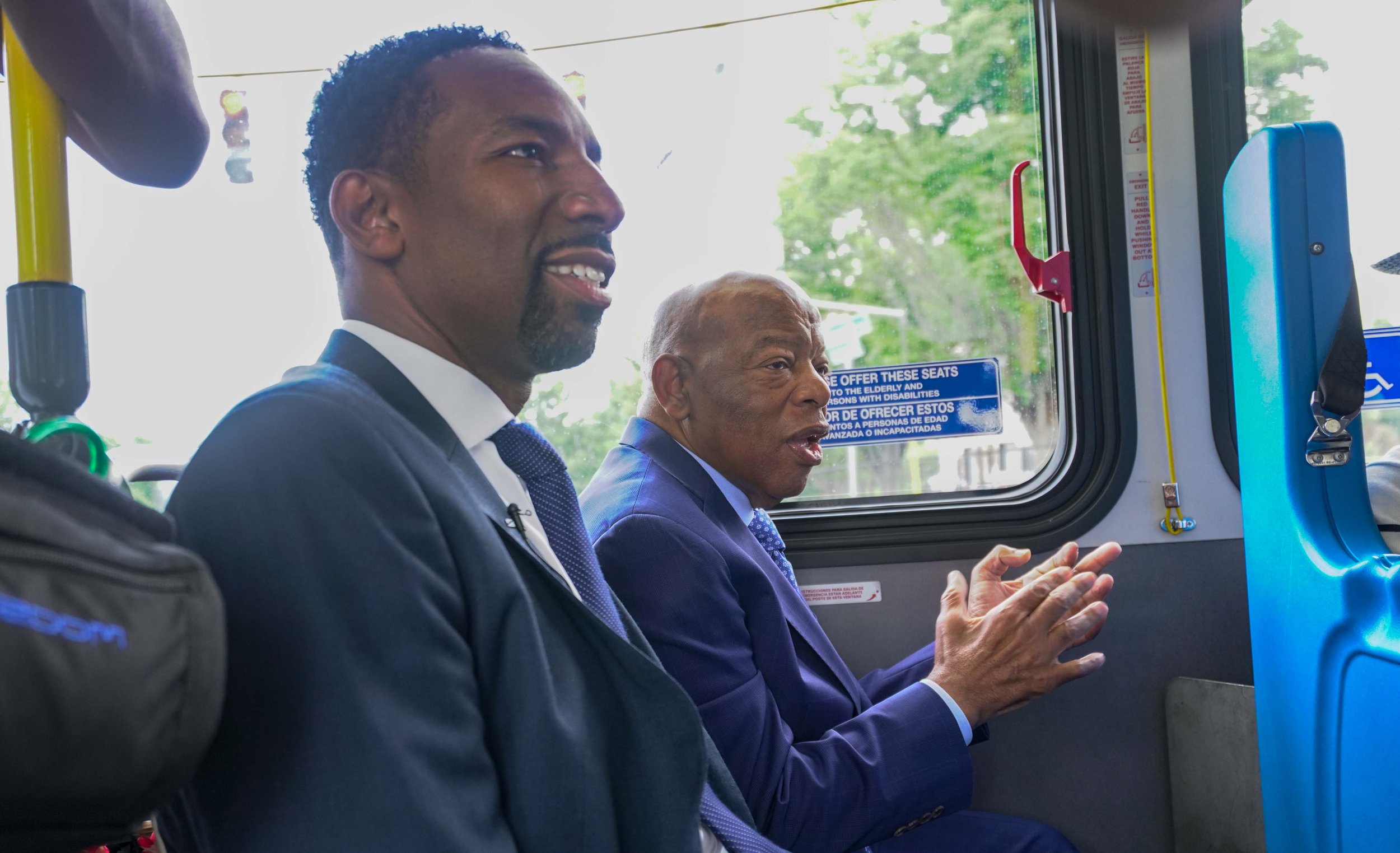 Congressman John Lewis and Atlanta Mayor Andre Dickens