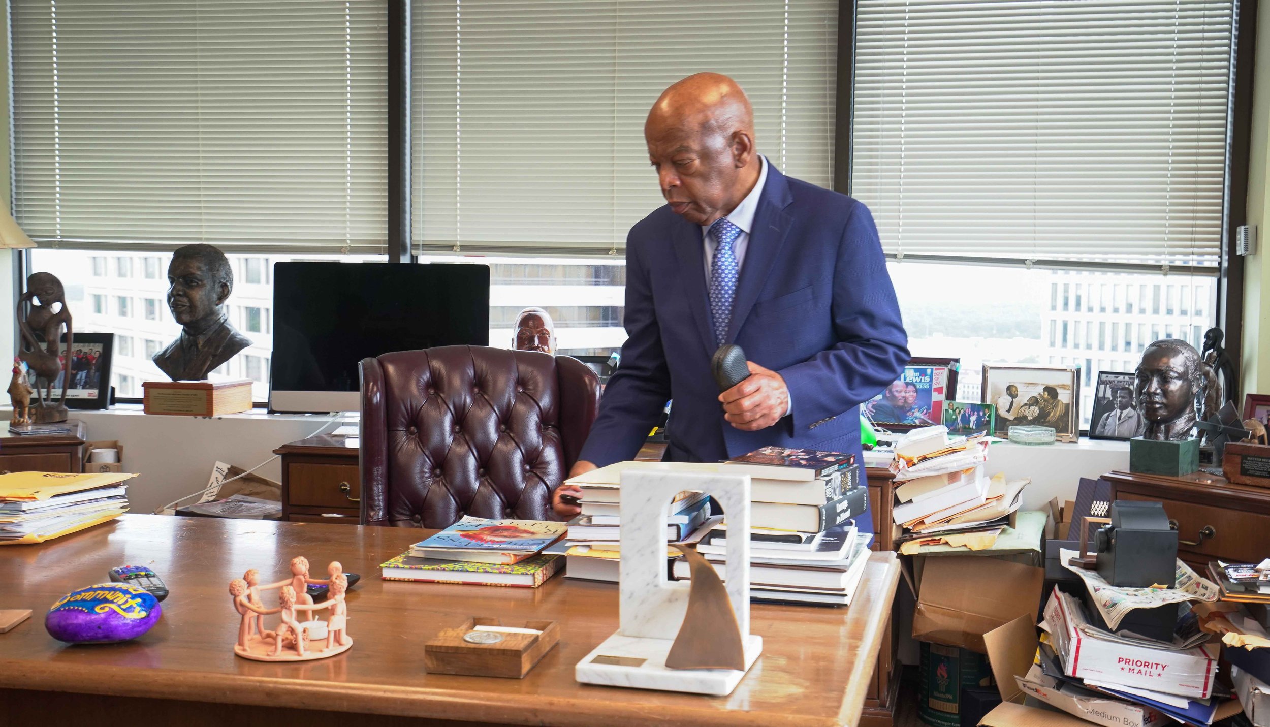Congressman John Lewis in his office in Atlanta