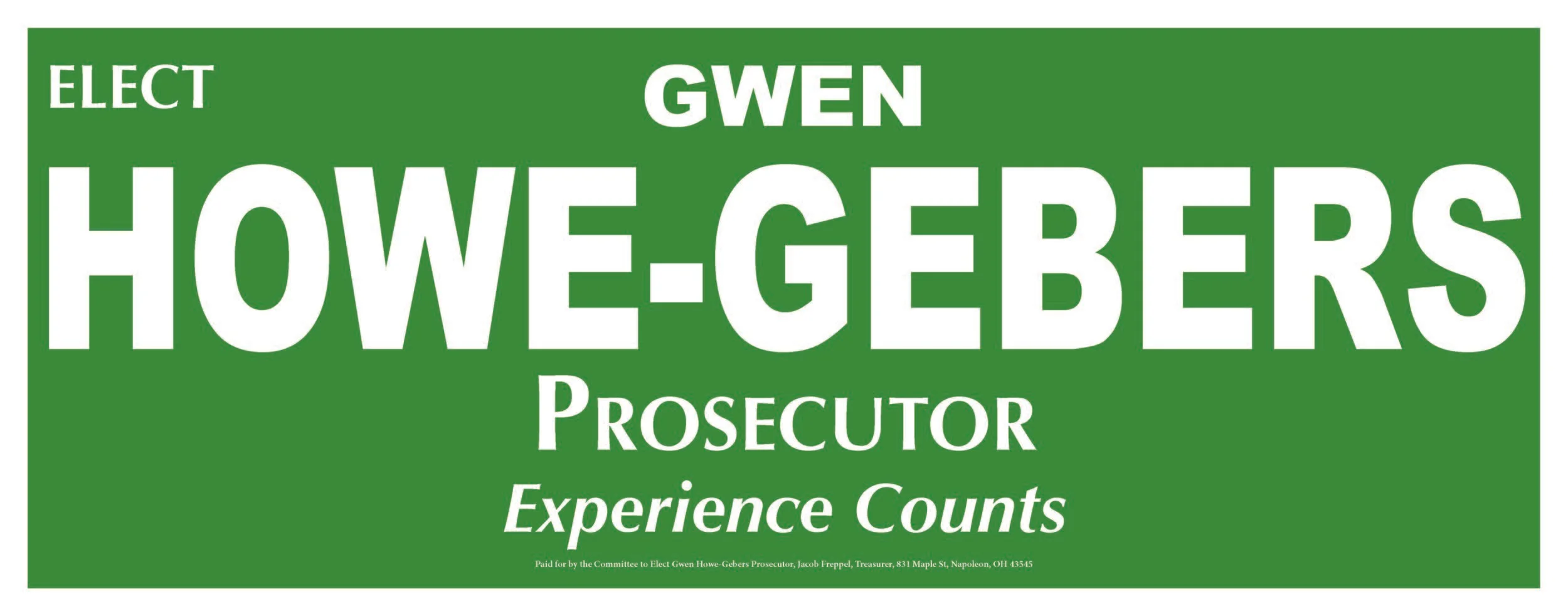 Gwen Howe-Gebers Fundraiser