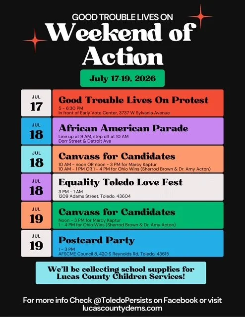 Good trouble weekend of action Toledo