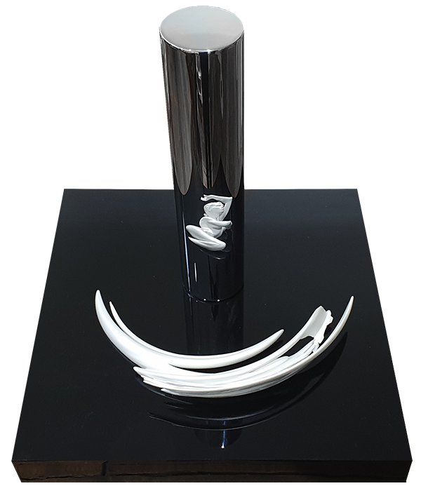 Emerging from Water in Silver