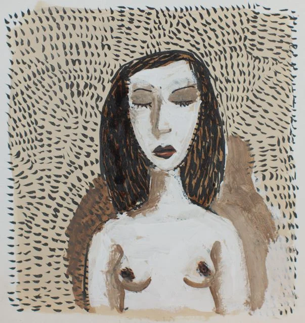 Nude with spots