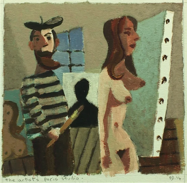 The artists Paris studio