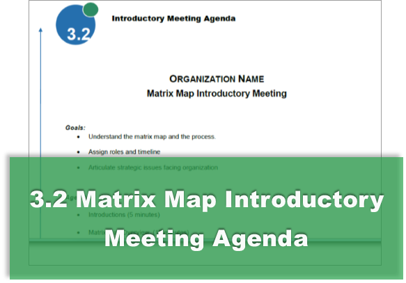 3.2 Matrix Map Introductory Meeting Agenda