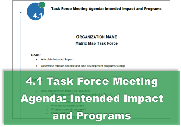 4.1 Task Force Meeting Agenda: Intended Impact and Programs