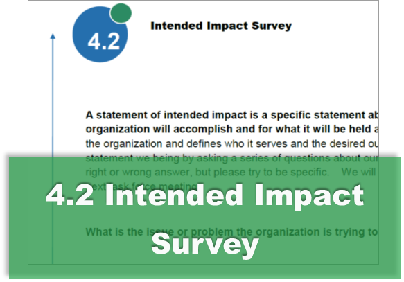 4.2 Intended Impact Survey