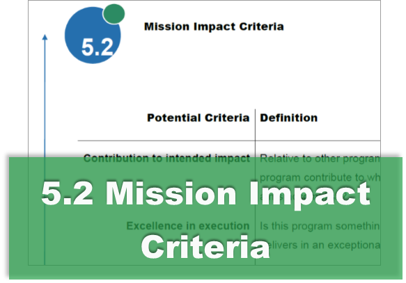 5.2 Mission Impact Criteria