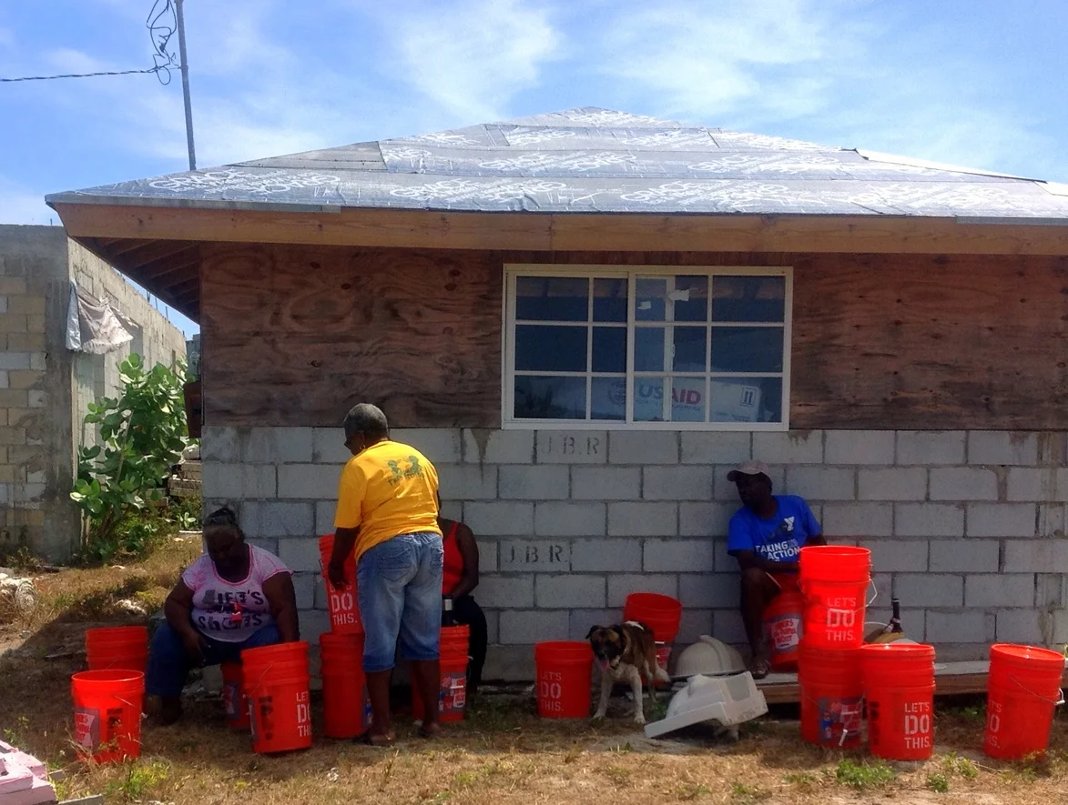 The filtered water is up &amp; running and being used by the residents of Rum Cay!