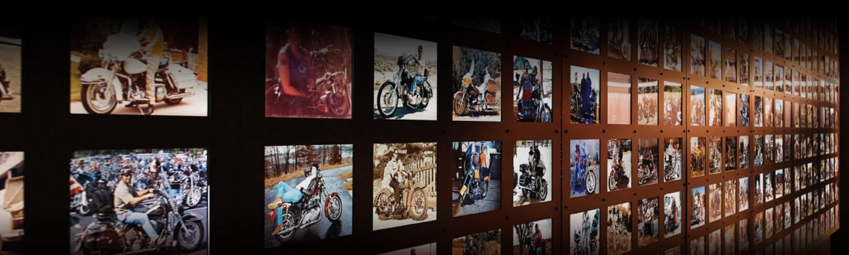 Harley-Davidson® Museum Celebration Wall Exhibit design by Pentagram