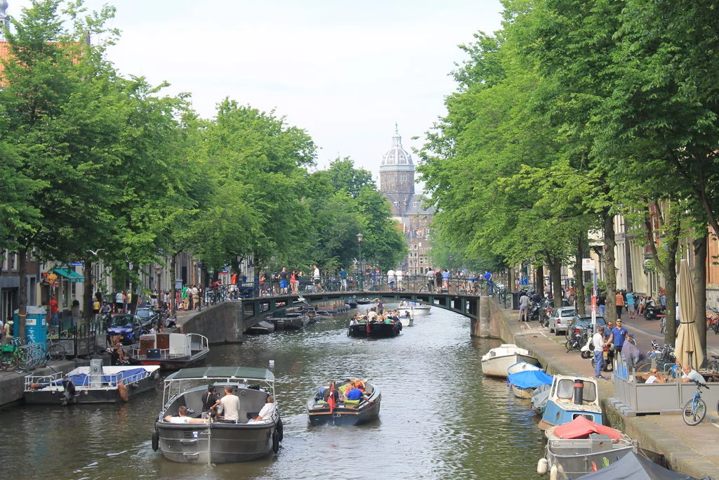 Bridge-way view near the Red District 