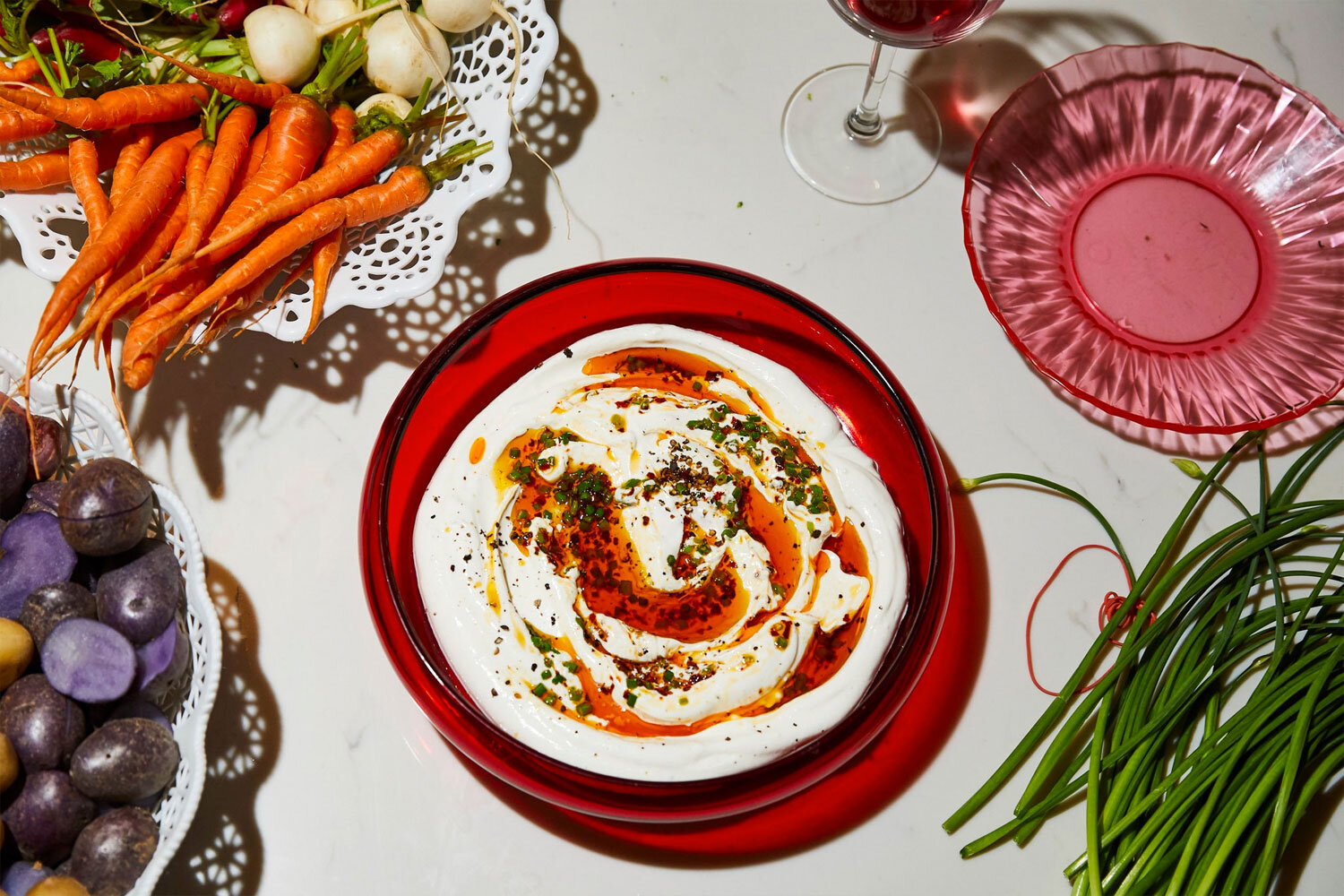 Caviar Sour Cream Dip With Potato Chips Recipe - NYT Cooking