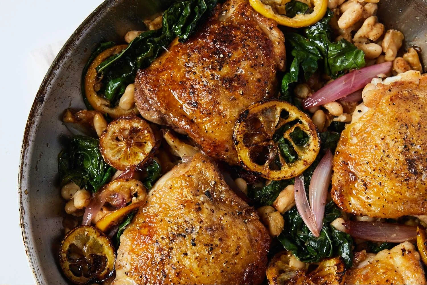 Skillet Chicken With White Beans and Caramelized Lemon — Alison Roman