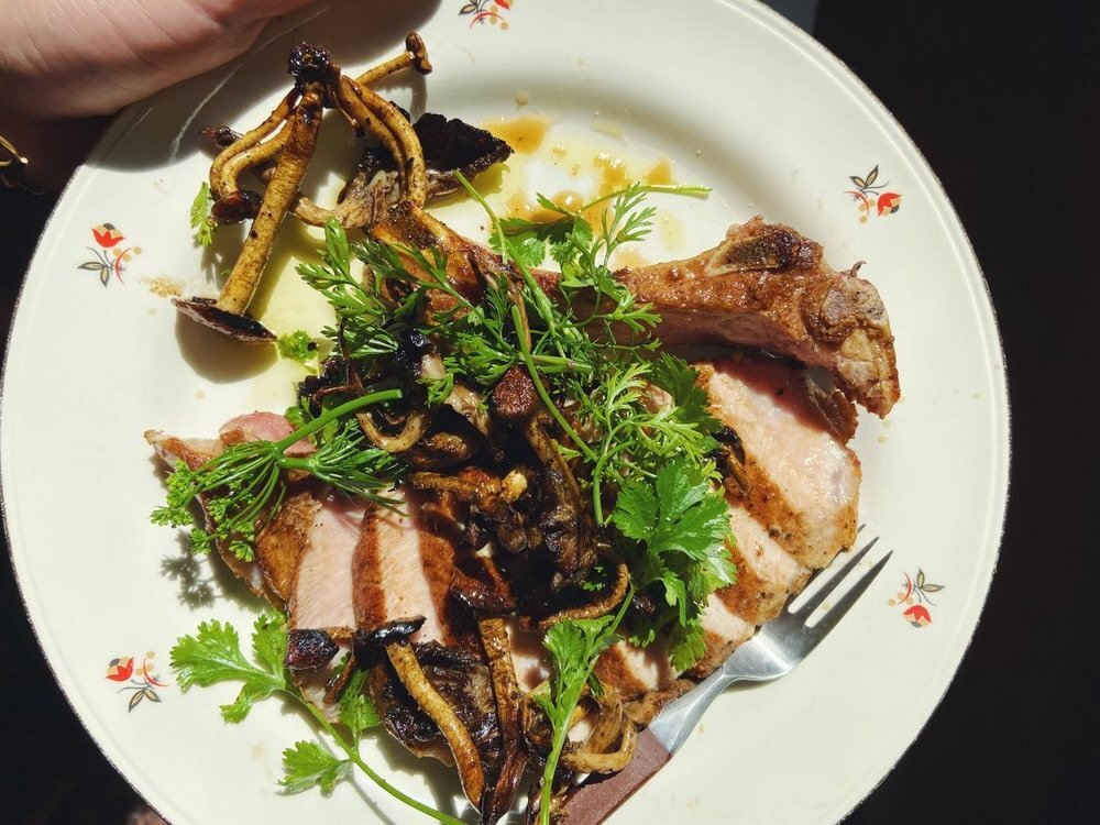 Pork Chops with Tangy Mushrooms — Alison Roman