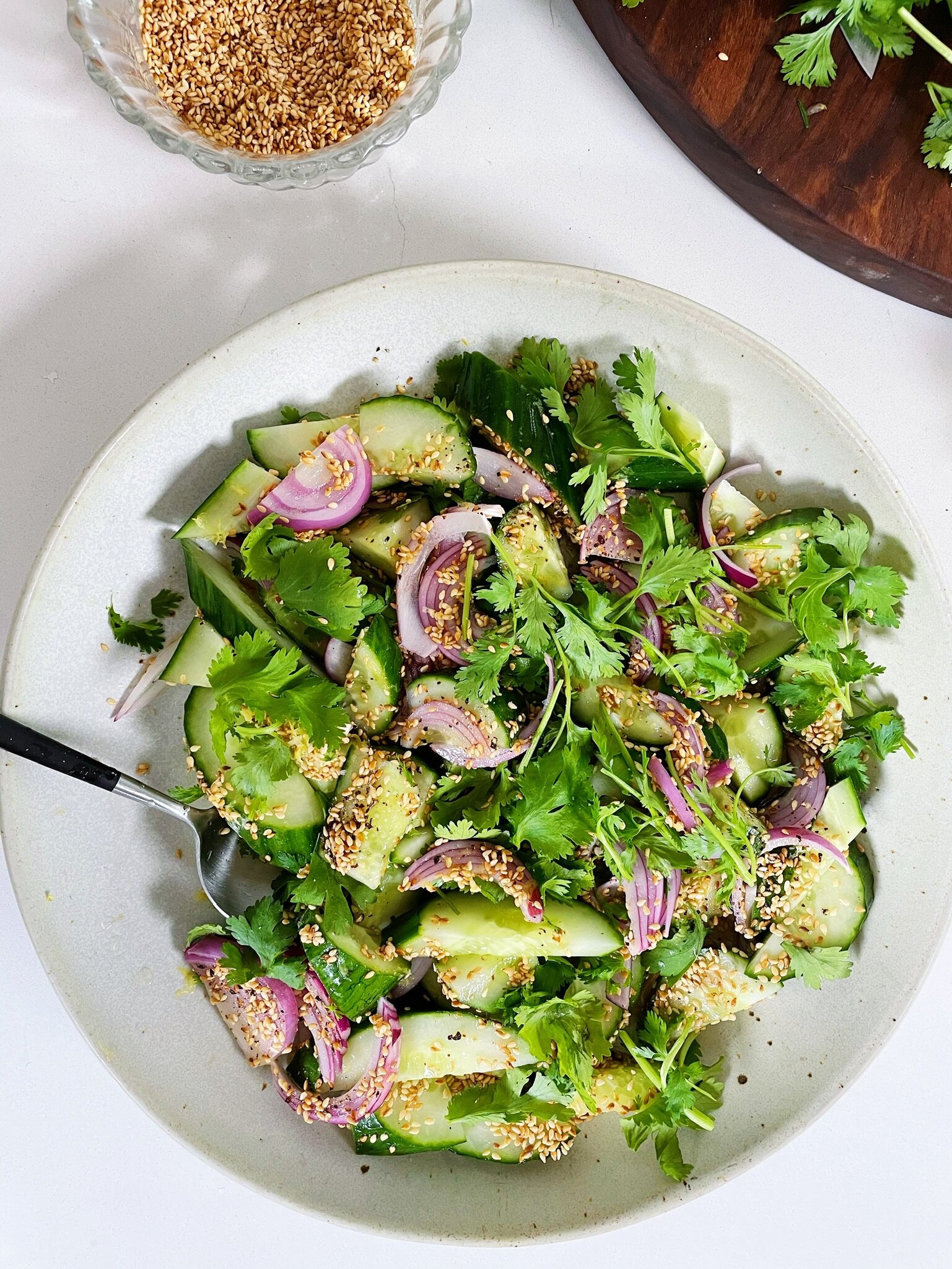 Cucumbers with Red Onion and Sesame — Alison Roman