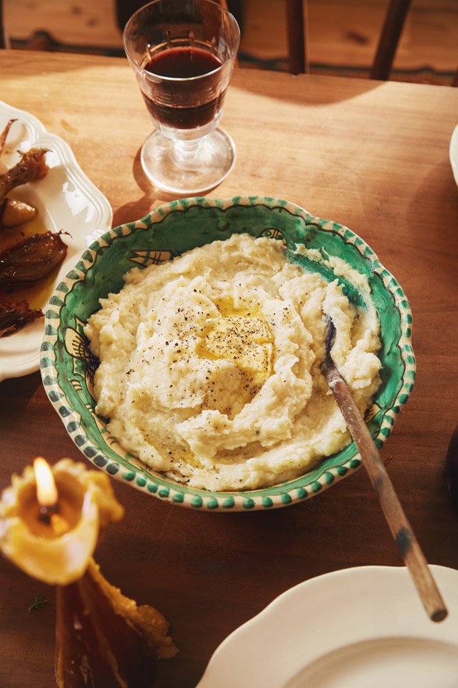 Making Mashed Potatoes With A Food Mill 