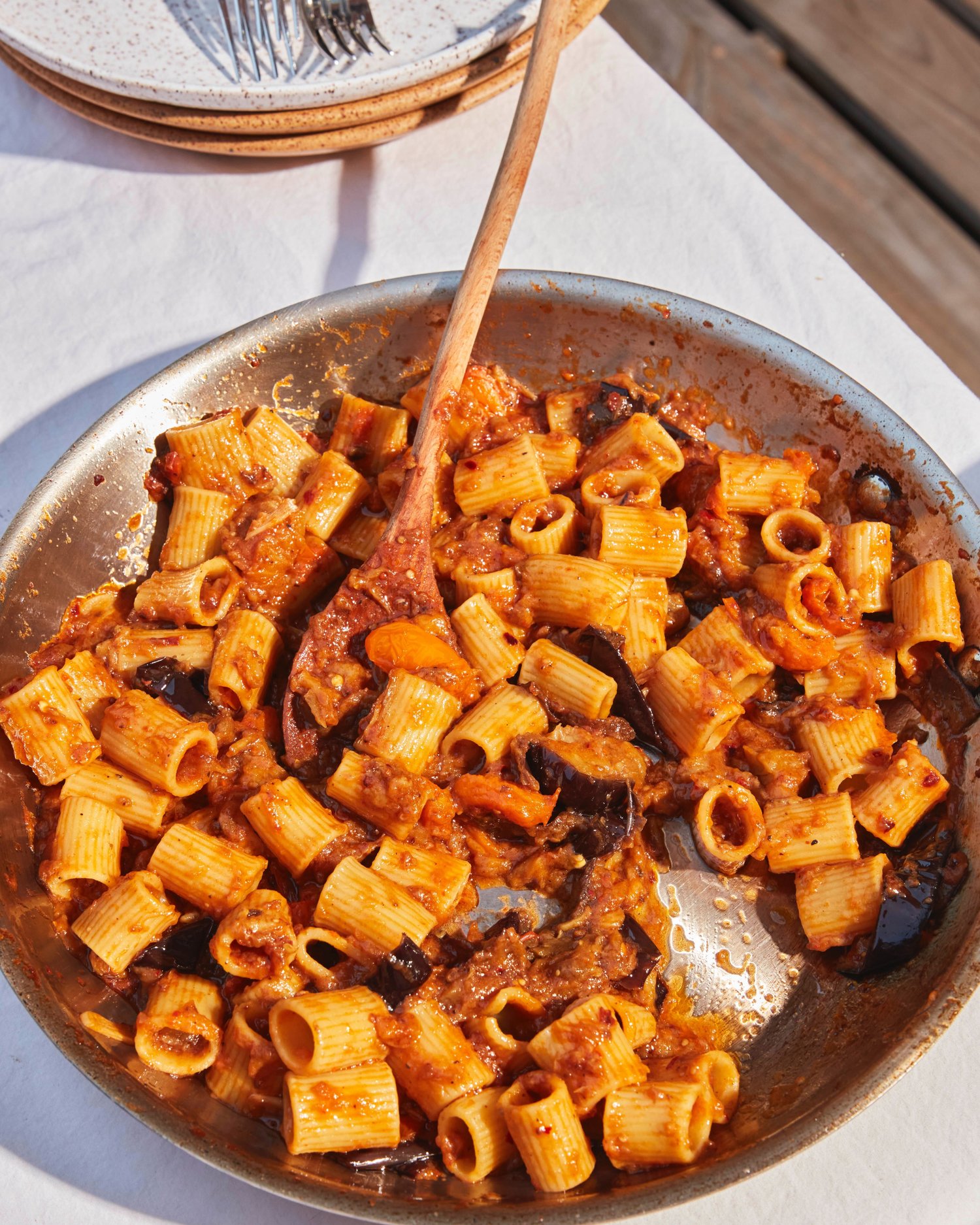 Roasted Eggplant Pasta with Parmesan Breadcrumbs — Alison Roman