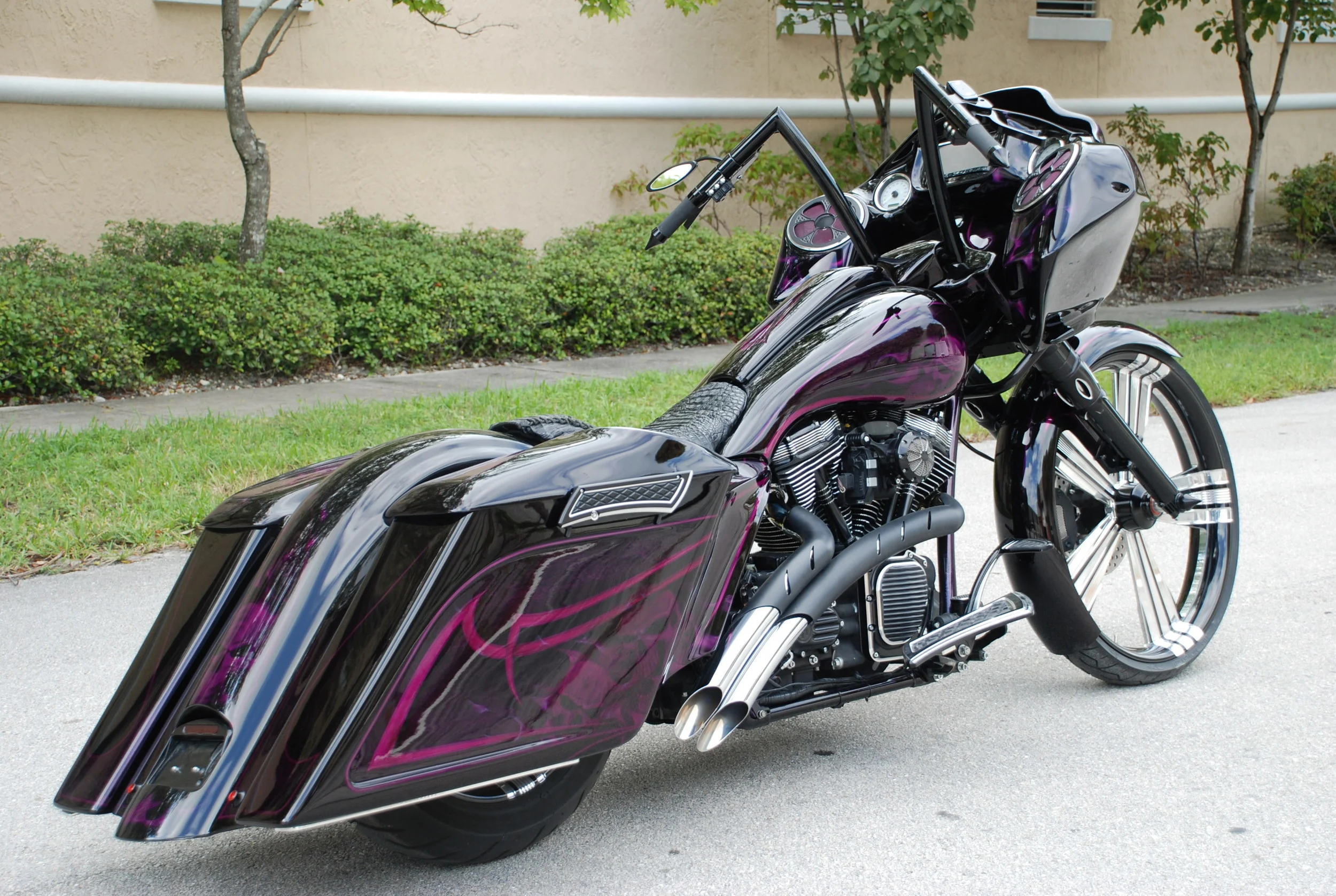 Purple Harley Davidson Road Glide — Eddie Trotta Designs