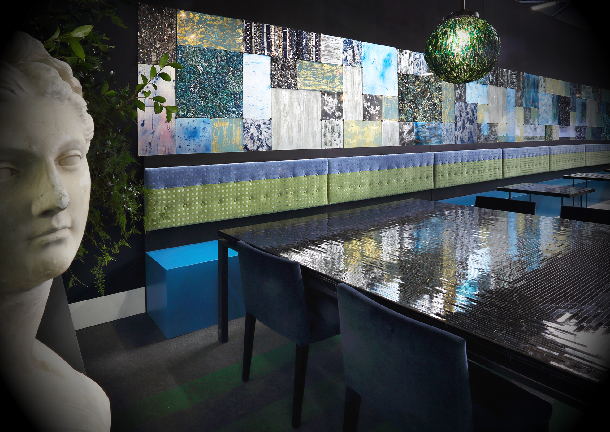The lounge 'Piazza d' Ercole Home' design by Ercole Home at Architectural Digest Design Show 2016