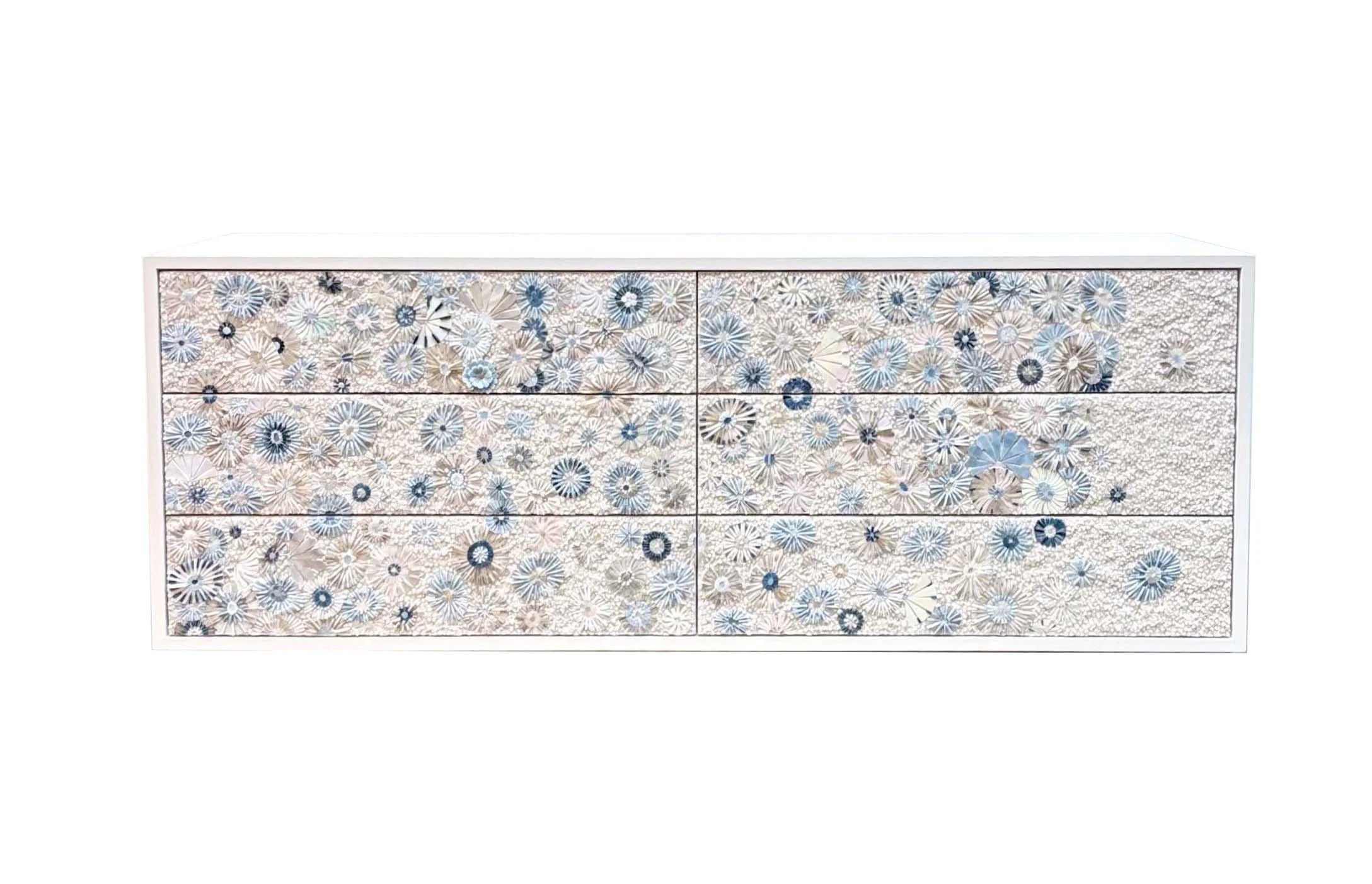 Wildflower Floating Wall-Mounted Chest of Six Drawers