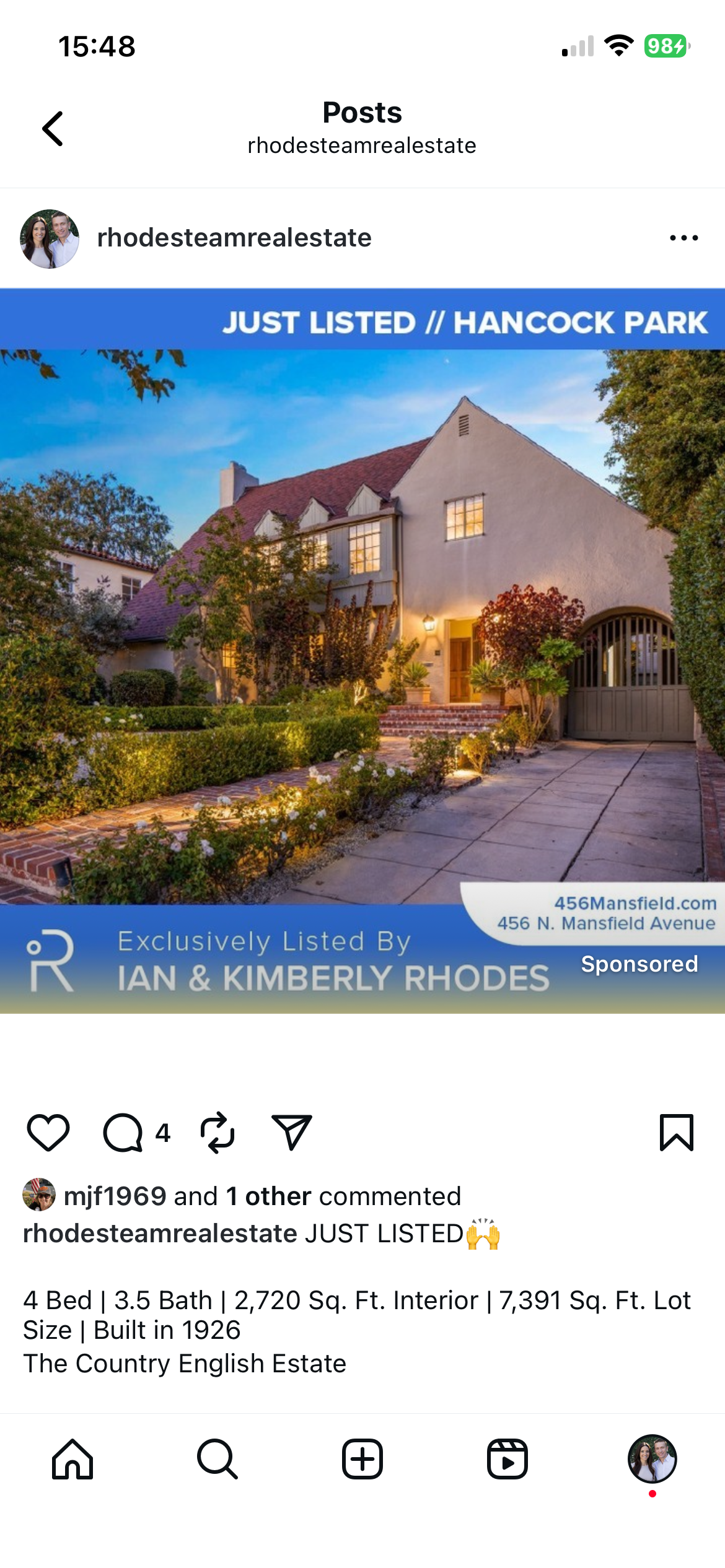 Property Status: Just Listed