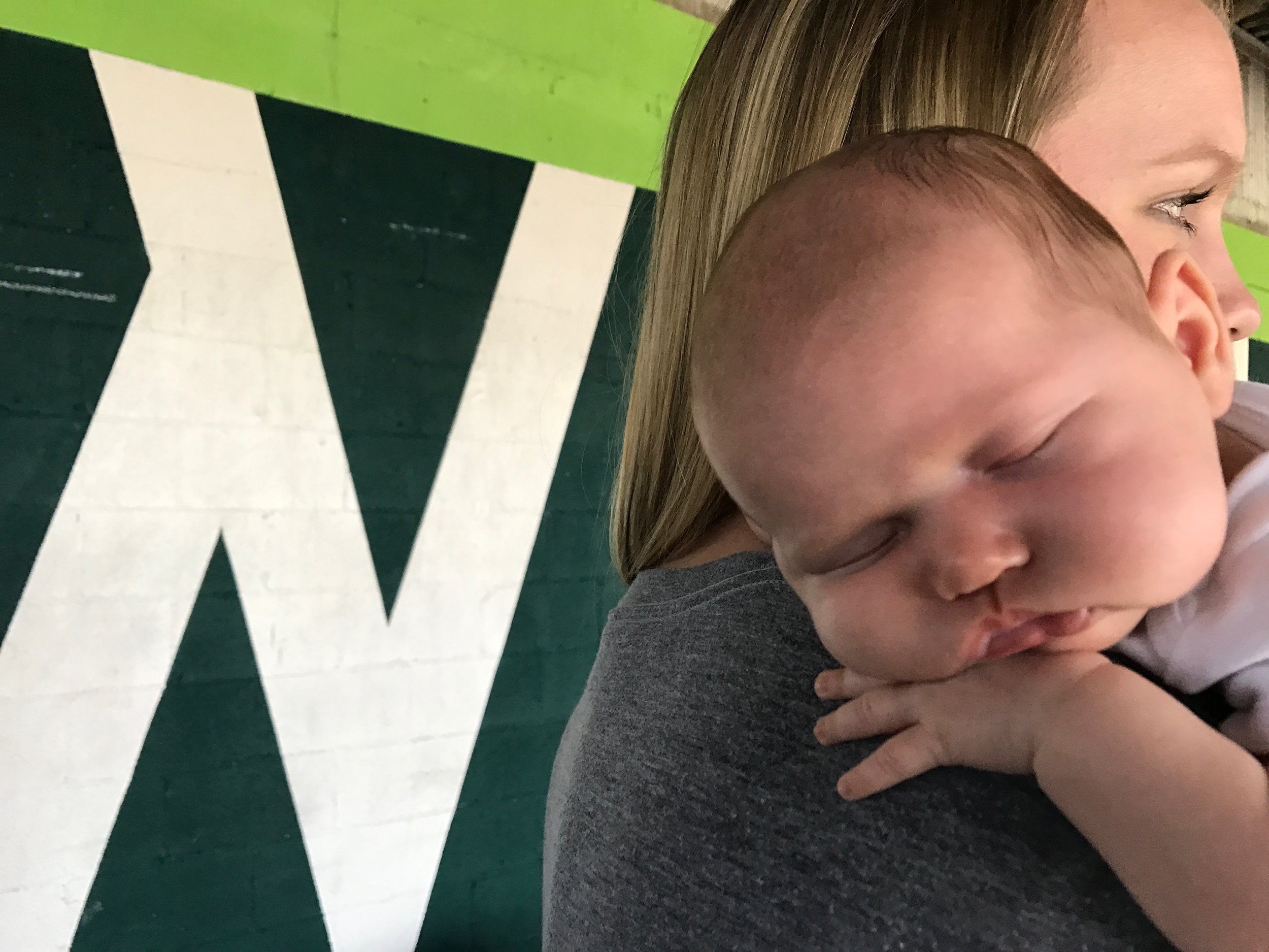 Let hope this little one values her wellness like mommy and daddy do.