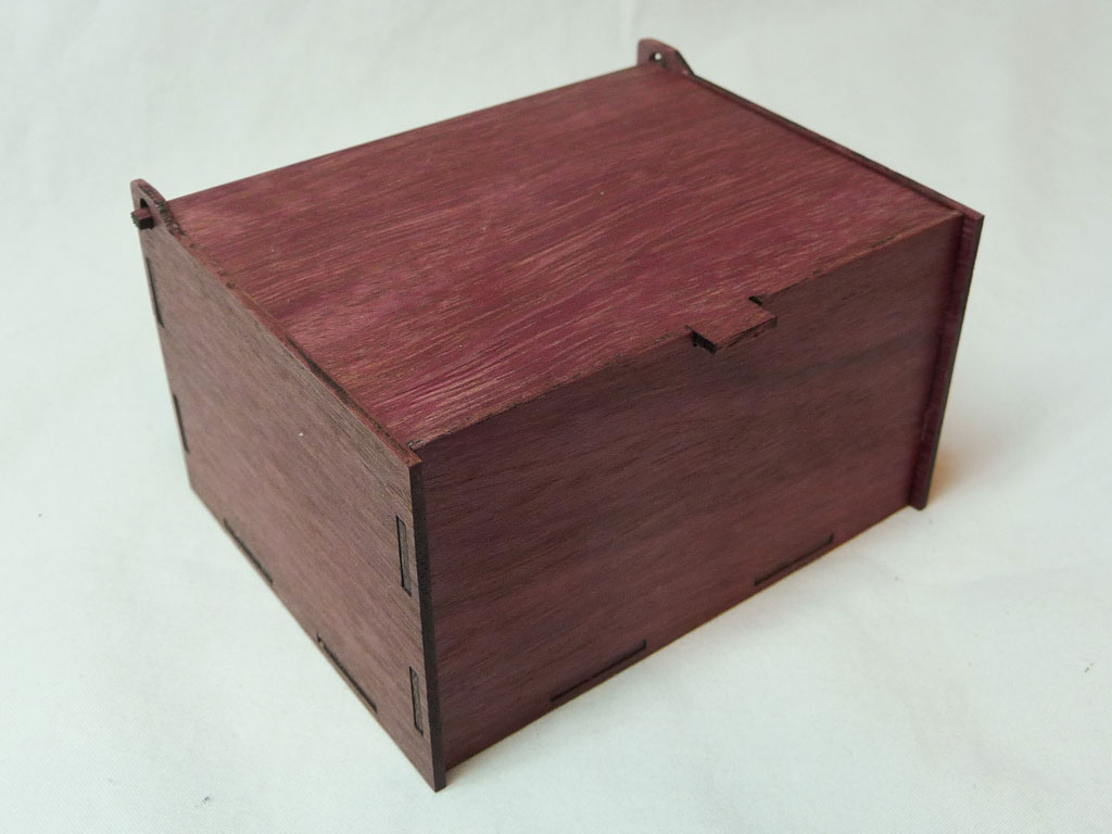Self Hinge Box - Purpleheart
