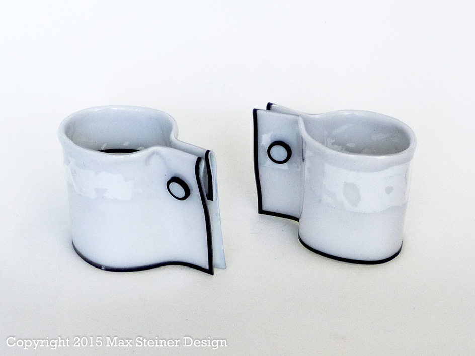 Formed Cuffs - White/Black Edge - Round CL