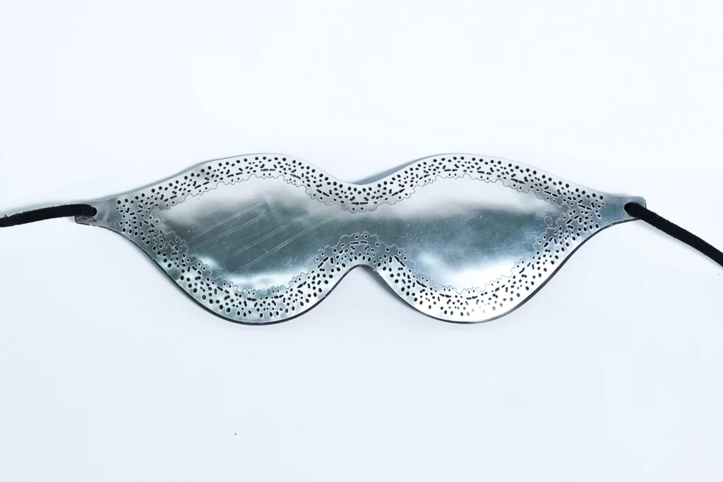 Lace Blindfold -  Silver
