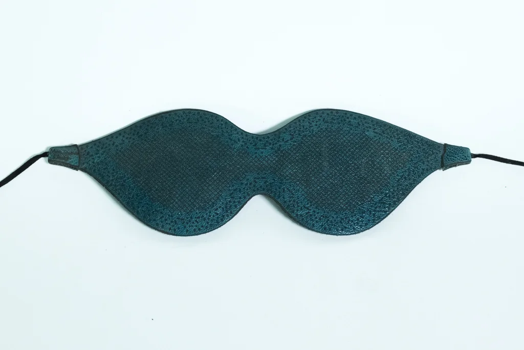 Lace Blindfold - Patterned Blue