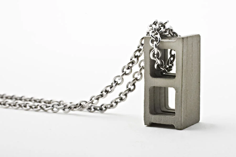 Cinder Block Necklace - 30"