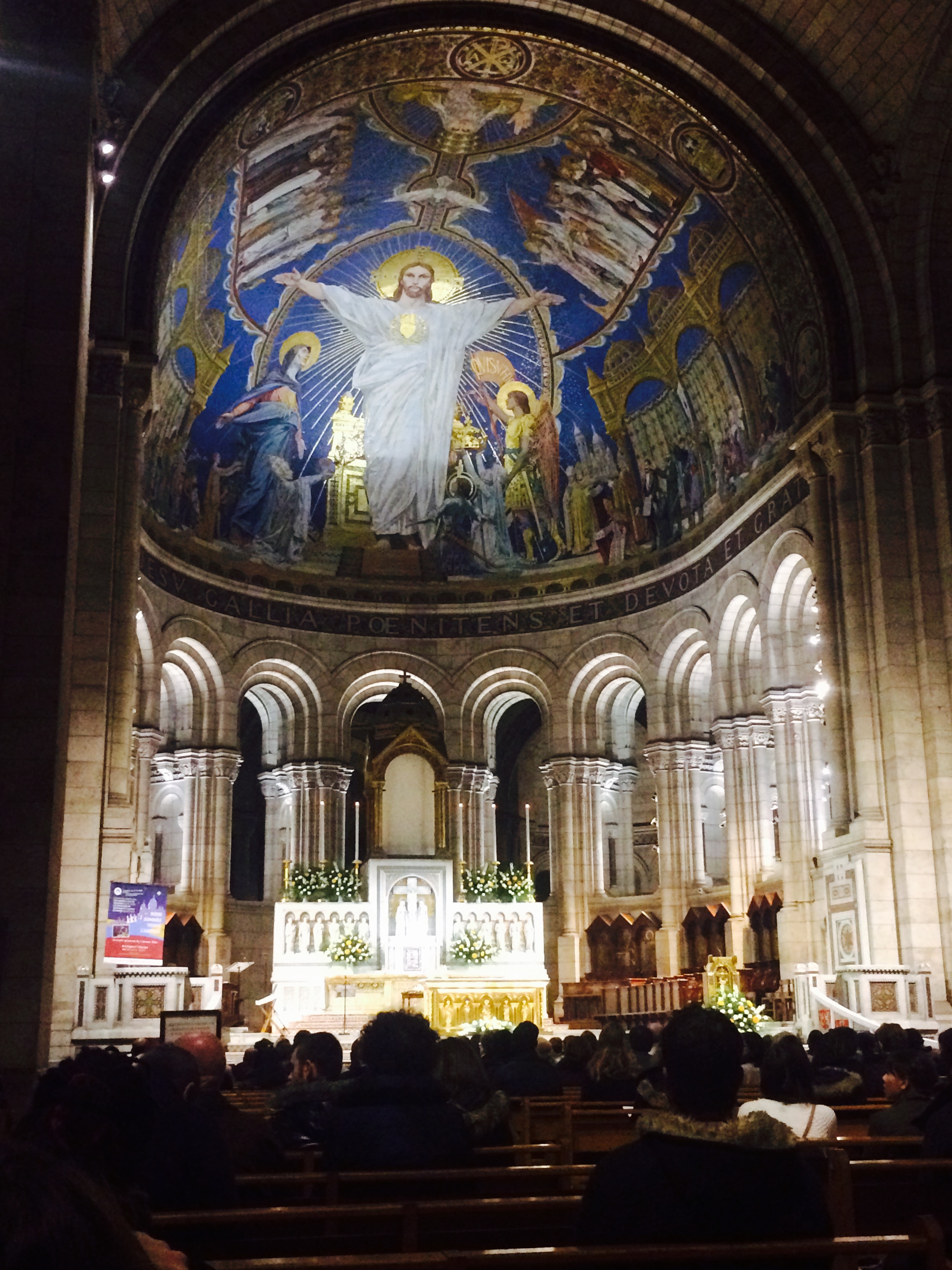 Snuck a snap inside La Basilique du Sacre Coeur du Montmartre