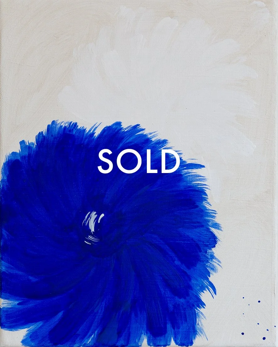 "Blue Dahlia" | 24 x 30 cm