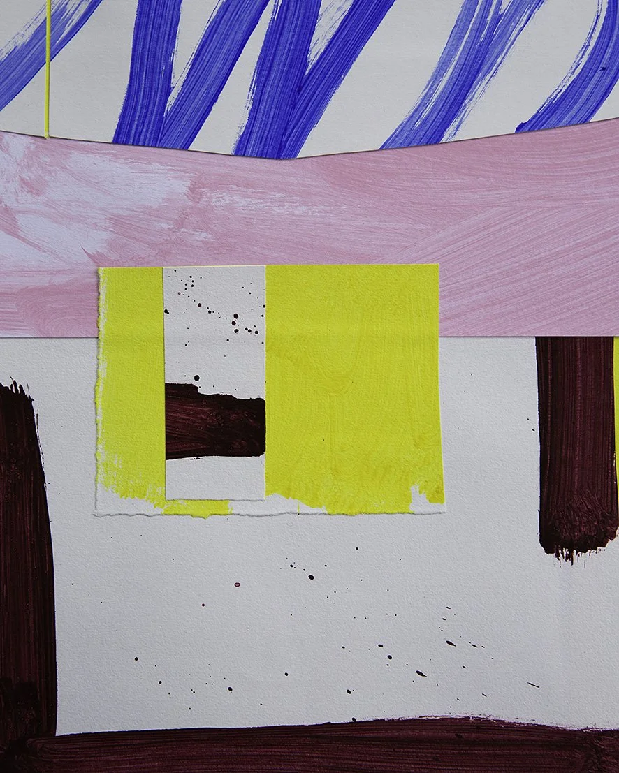 originalmålning av sonja dahlgren kollage vinröd gul närbild.jpg