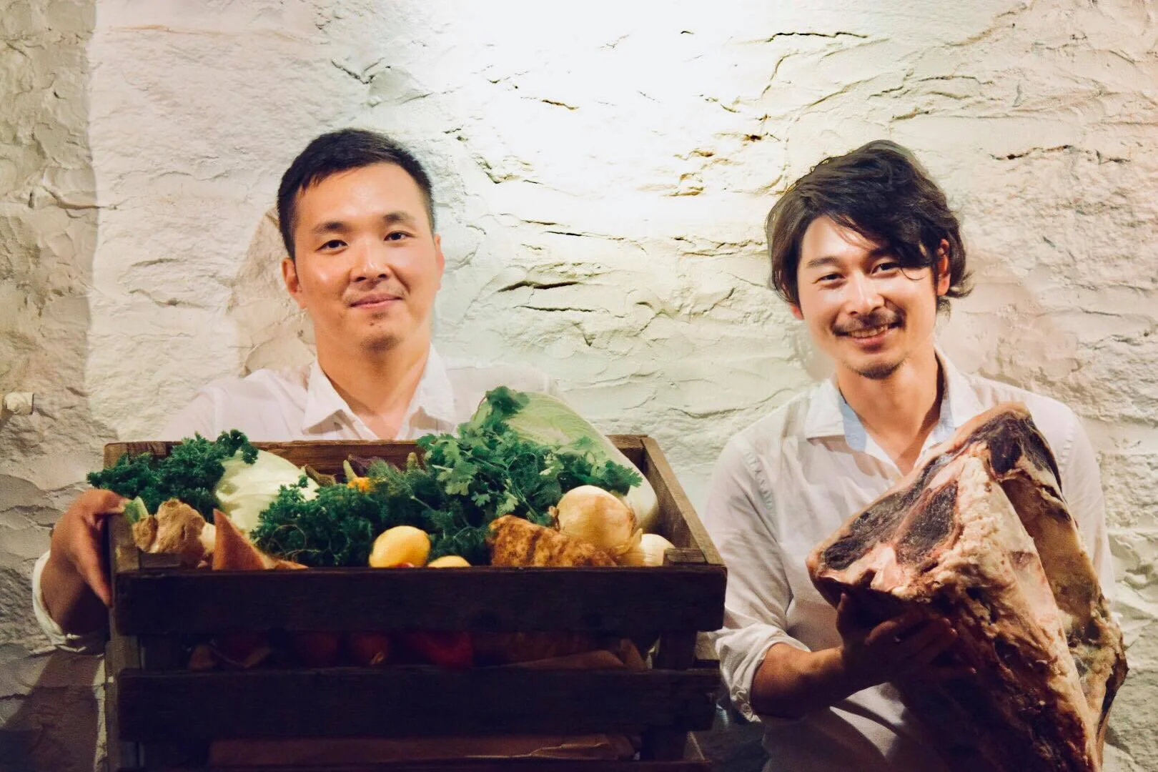 Guest Chef Hiroki Odo from the Michelin-starred Kajitsu with Salt + Charcoal’s Chef Tadaaki Ishizaki