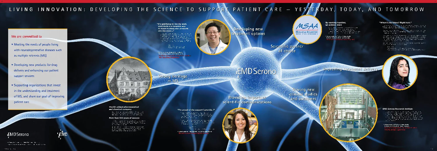 Medical Affairs Booth Wall Mural, AAN 2014
